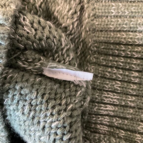 aSOS Green Ombré Crew Neck Long Sleeve Knit Cotton Sweater Size L - Picture 5 of 7